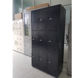 Tủ locker 9 ngăn màu đen